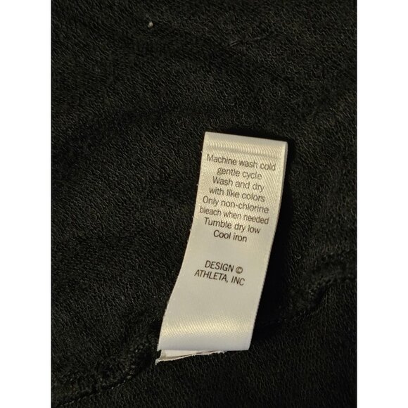 Athleta Pranayama Restore Rib WrapNirvana BLACK Cardigan Sweater Women's XS Boho - Picture 8 of 9